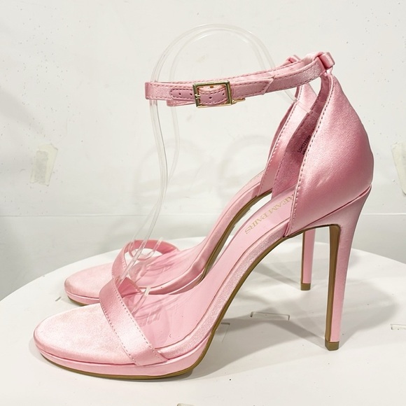 Dream Pairs Women’s Ankle Strap High Heel Stiletto Sandals Shoes‎ Sz 9.5 Pink - Picture 4 of 11